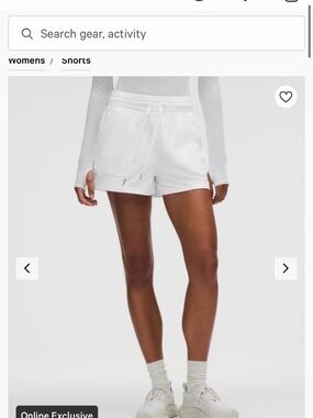 lululemon athletica Women's White Athletic Shorts